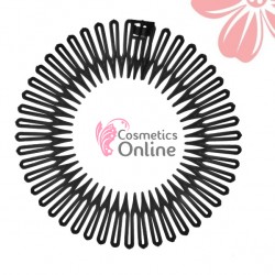 Bentite pentru cap din plastic tip pieptene BDP028AA Negre - 2 bucati